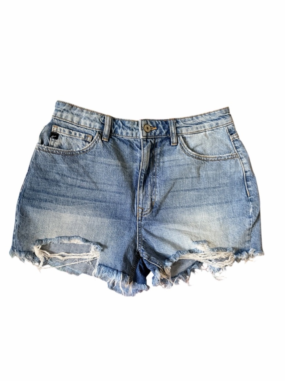 💙 Kancan distressed denim shorts